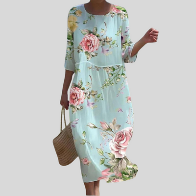 Alma | Elegant kjole med effekt som dekker magen