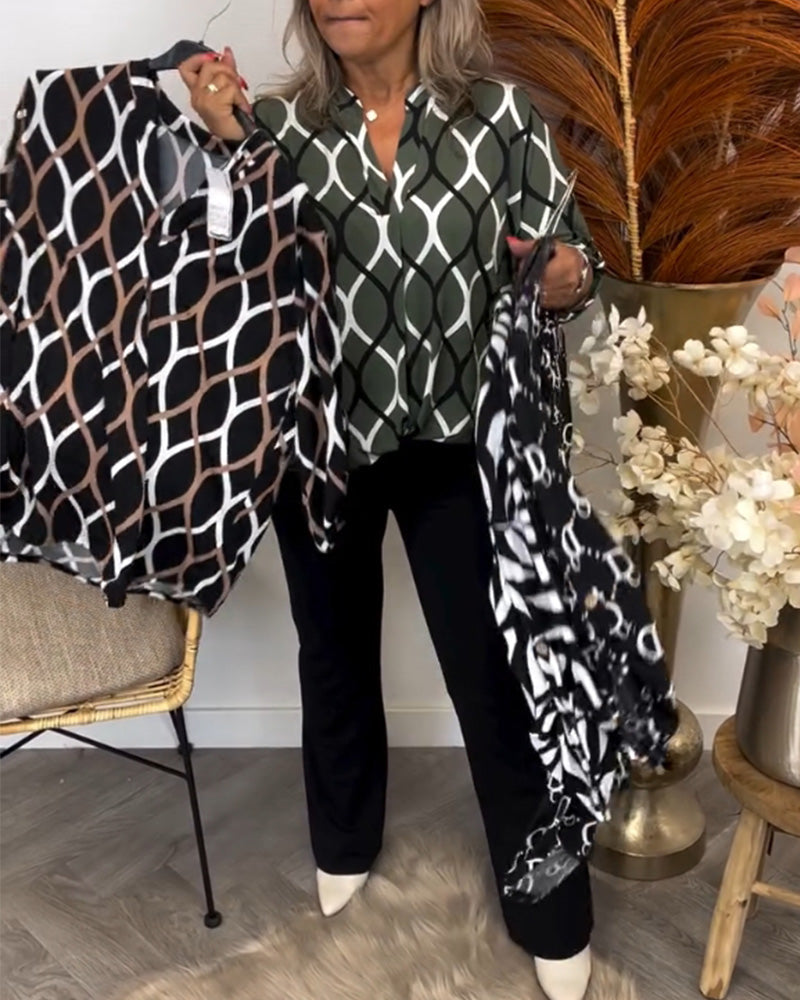 Noor – Blouse with Graphic Print