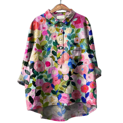 Antonie | Klassisk bluse med blomstermønster