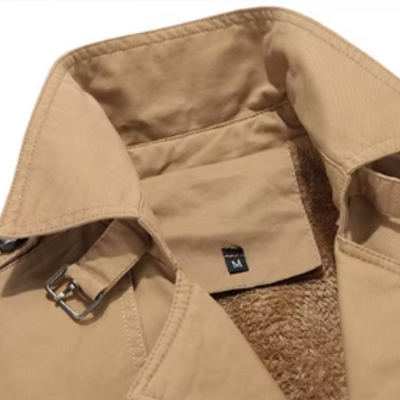 Elegant vattert trenchcoat