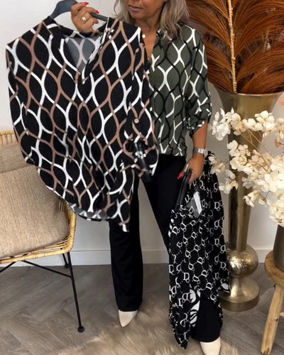 Noor – Blouse with Graphic Print