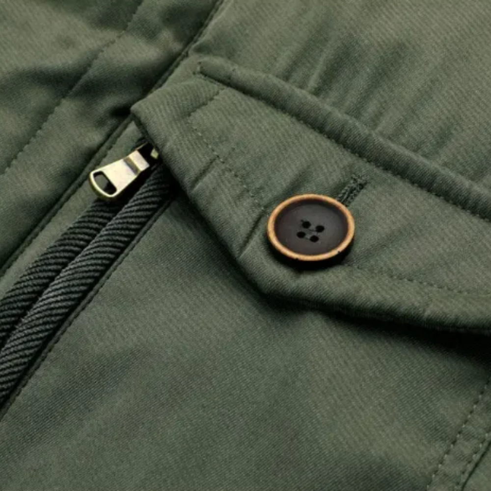 Elegant vattert jakke for utendørs bruk