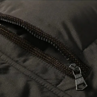 Elegant vattert fleece vinterjakke