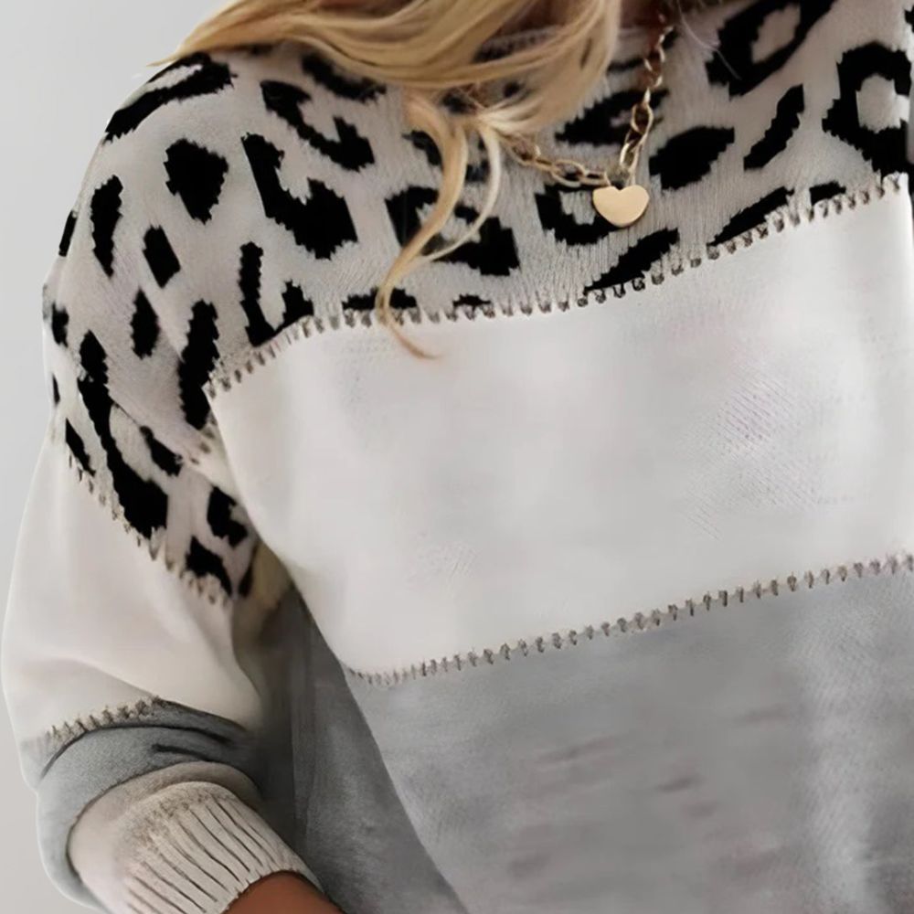 Pascaline | Leopardmønstret casual genser