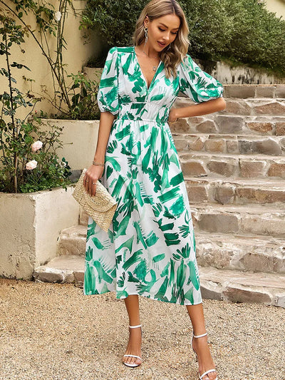 Emilie | Elegant sommerkjole med V-hals