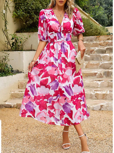 Emilie | Elegant sommerkjole med V-hals