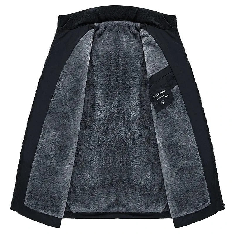 Elegant vattert pufferjakke