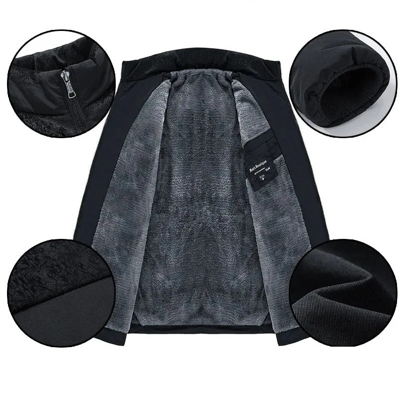 Elegant vattert pufferjakke