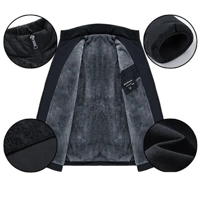 Elegant vattert pufferjakke