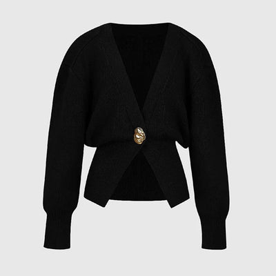 Zuzana | Stilig strikket genser med én knapp