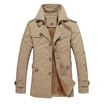 Elegant vattert trenchcoat