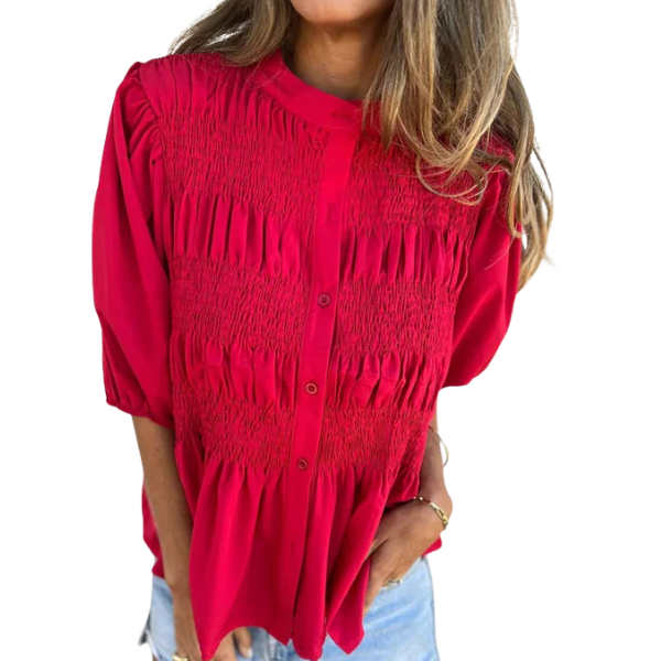 Veronika | Plissert skjorte